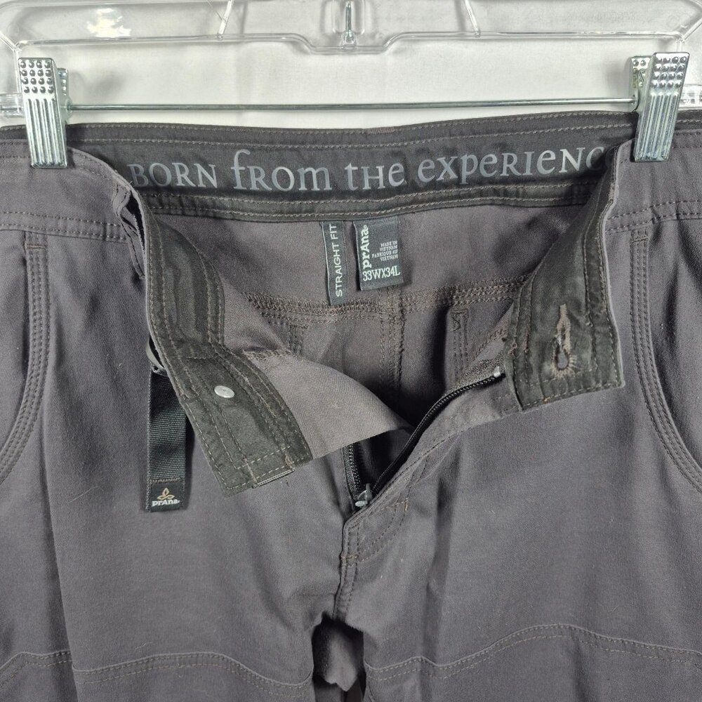 Prana Pants Mens 33 Cargo Zion Outdoor Hiking Gorpcore Stretch Straight Leg - Picture 4 of 6